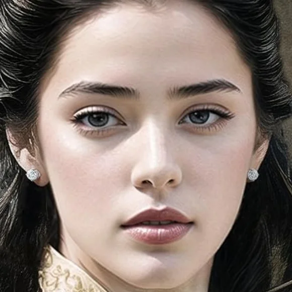 2cwt Moissanite Stud Earrings 18K White Gold Plated Silver VVSI D w Certificate. - Picture 7 of 14